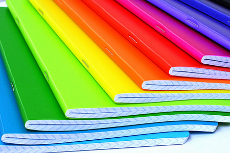 assorted-color notebooks thumbnail
