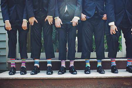 five person wearing black pants thumbnail