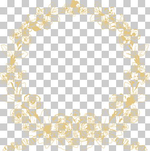 White Wedding Ceremony Supply Pattern, Wedding logo, yellow flower frame illustration PNG clipart