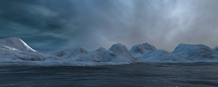 snow covered mountain under cloudy sky during daytime thumbnail