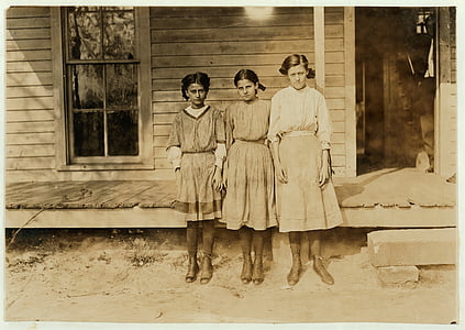 grayscale photo of three women thumbnail