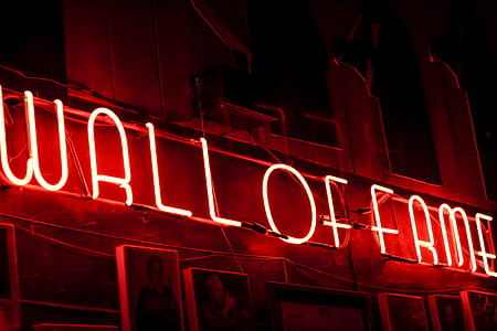 red Wall of Fame neon signage thumbnail