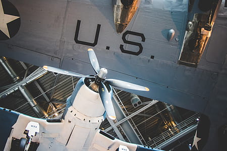 White Airplane on Garage thumbnail