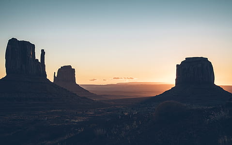 rock formation during golden hour thumbnail