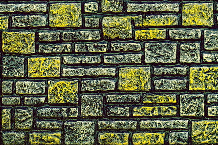 green and gray concrete brick wall thumbnail