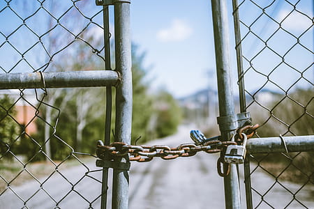 Cyclone Fence in Shallow Photography thumbnail