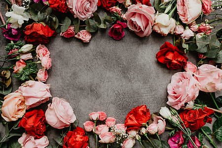 Flowers flat lay thumbnail