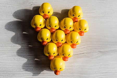 rubber duckies in heart shape thumbnail