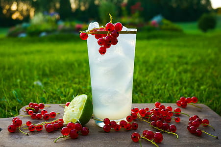 full liquid drinking cup with currants on side thumbnail