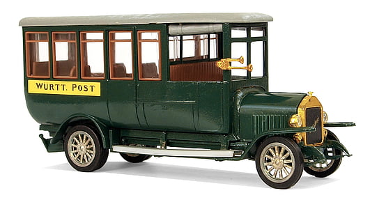 classic green vehicle die-cast model thumbnail