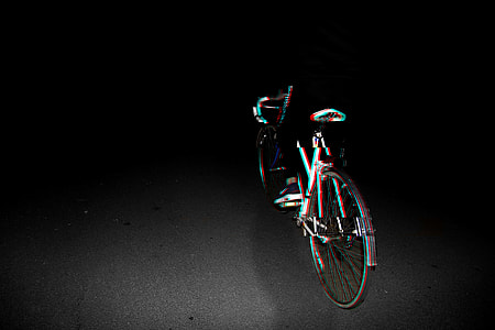 white and black city bicycle thumbnail
