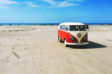 Camper Van on Beach thumbnail