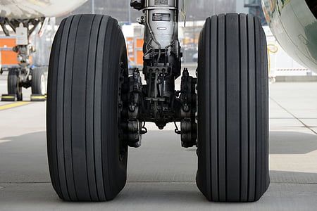 airplane tires outdoors thumbnail