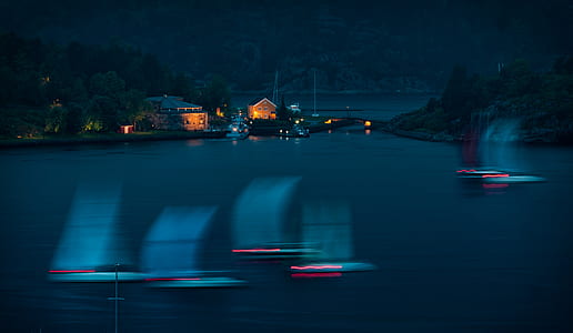fjord, sailing, boat, sea thumbnail
