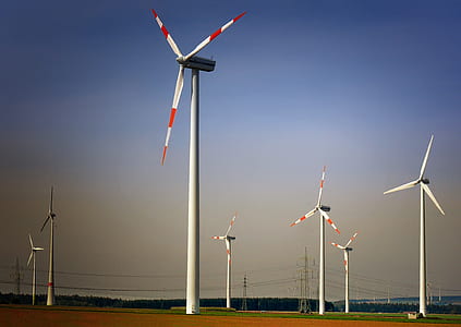 white wind turbines thumbnail