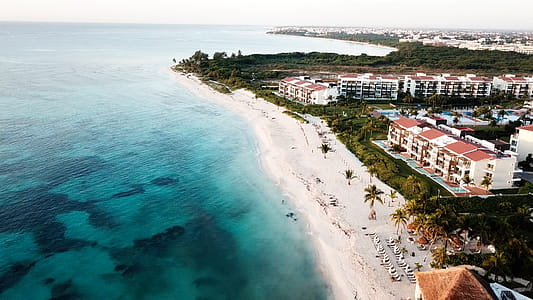 Aerial View of White Sand Beach thumbnail