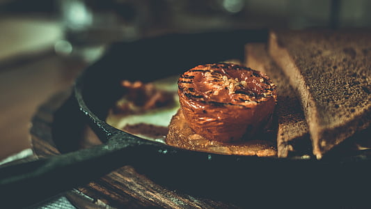 loaf bread on black non stick pan thumbnail