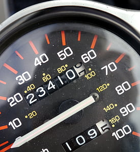 black speedometer showing 234107 gauge thumbnail