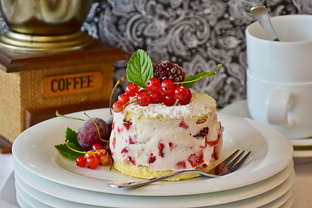 baked cake on white ceramic plate thumbnail