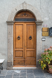 brown wooden door thumbnail