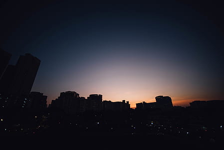 aerial photography of city during nighttime thumbnail