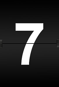 black and white 7 flip card thumbnail