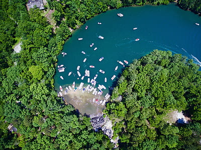 aerial photo of lake during daytime thumbnail