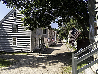 Jefferson Street at the Strawbery Banke Museum in Portsmouth, New Hampshire thumbnail