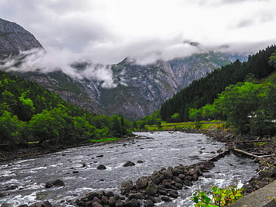 Calm River Near Mountains thumbnail