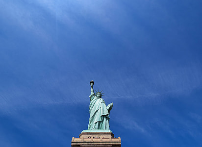 low angle photo of Statue of Liberty thumbnail