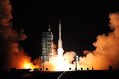 time lapse photography of launched rocket thumbnail