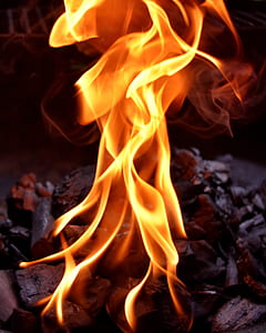 close-up photo of fire burning thumbnail