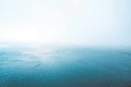 Blue Endless Ocean in Fog thumbnail