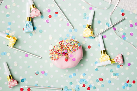 flay lay photography of doughnut thumbnail