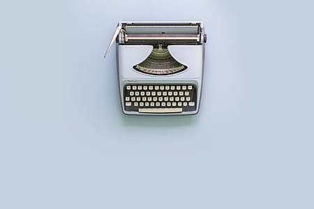 Light Blue Typewriter Photo thumbnail