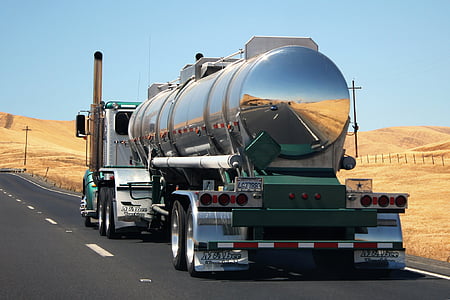 white Freight truck during daytime thumbnail