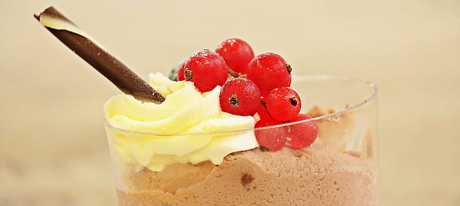mousse with meringue and wafer stick thumbnail