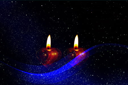 two red tealight candles thumbnail