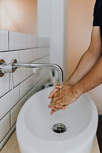 Washing of hands under running water thumbnail