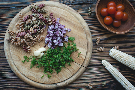 Pasta fusilli prepared for cooking thumbnail