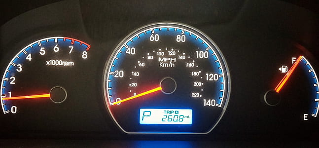 black vehicle analog instrument cluster panel thumbnail