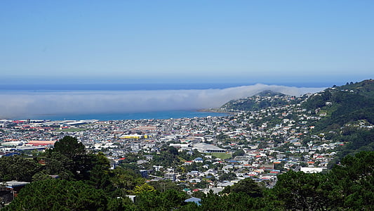 aerial photo of buildings near sea during daytime thumbnail