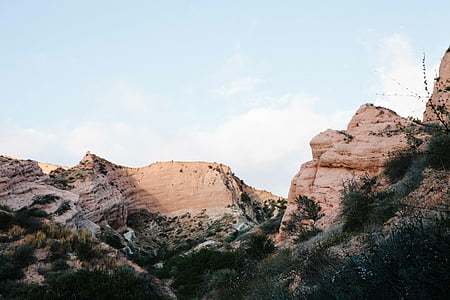 low angle photo of mountain range thumbnail