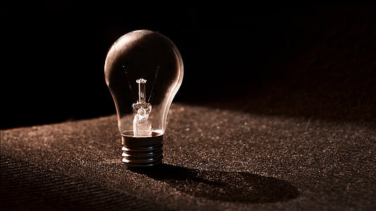 LED bulb on black surface thumbnail