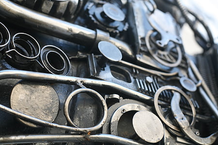 close-up photo of black metal decor thumbnail