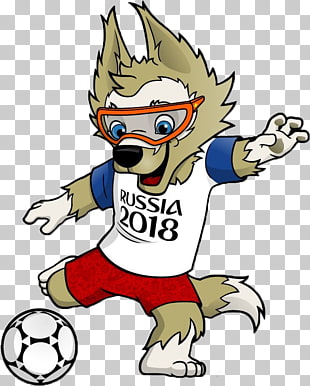 2018 FIFA World Cup FIFA World Cup official mascots Zabivaka Iran national football team, 世界杯, wolf cartoon character illustration PNG clipart