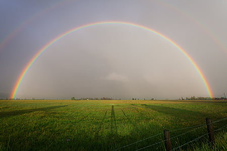 photo of green field under rainbow thumbnail