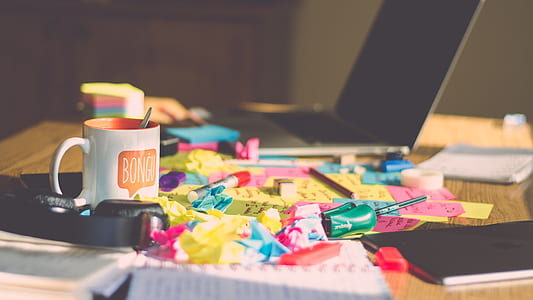 assorted-color sticky notes on table thumbnail
