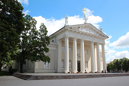 white concrete cathedral at daytime thumbnail