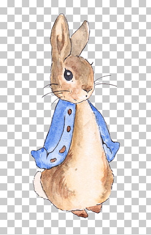 The Tale of Peter Rabbit The Tale of the Flopsy Bunnies Create Your Own Peter Rabbit Nursery, rabbit, brown rabbit illustration PNG clipart